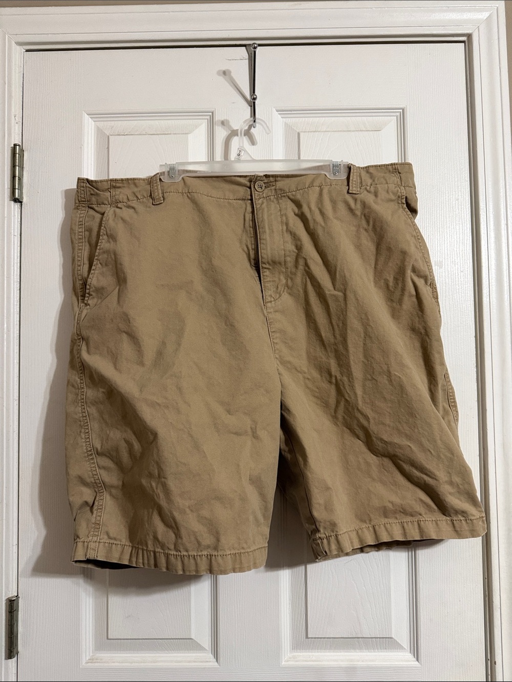 Old Navy Tan Cotton Flat-Front Men's Shorts